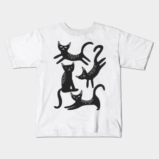 Black Cat Kids T-Shirt